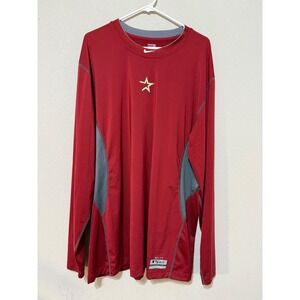 VTG Nike Pro MLB Houston Astros Men's Middle Swoosh Long Sleeve Shirt 4XL Rare